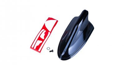 4CARS SHARK antenna -fekete