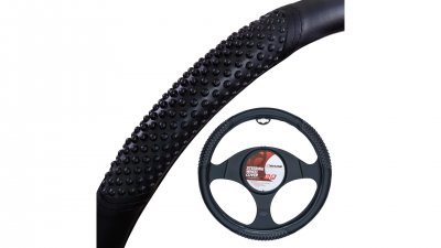 4CARS Kormányvédő 37-39CM fekete masszázs