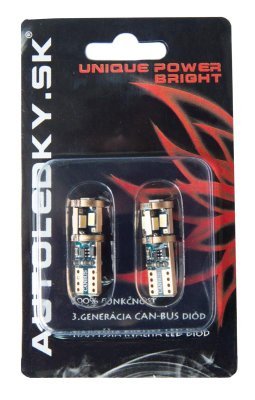 UNIKÁLIS LED izzók autóba T10 W5W Canbus 2db