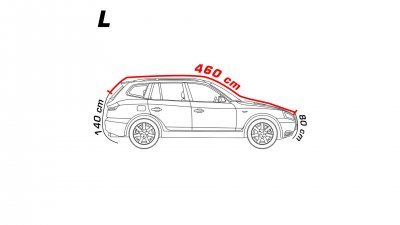 4CARS Autoplachta jégverés ellen - pamut bélés - SUV L