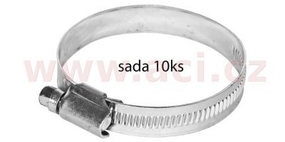 hadicová spona neperforovaná typ W1, 16-27 mm (sada 10 ks)