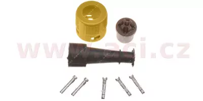 zástrčka 5 pin bajonet 1 vývod žlutý JOKON (Německo) ORIGINÁL, L