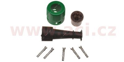 zástrčka 5 pin bajonet 1 vývod zelený JOKON (Německo) ORIGINÁL, P