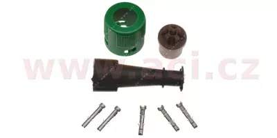 zástrčka 5 pin bajonet 1 vývod zelený JOKON (Německo) ORIGINÁL, P