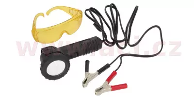 UV lampa (60W) otočná o 90° pro detekci úniku (lampa, brýle)