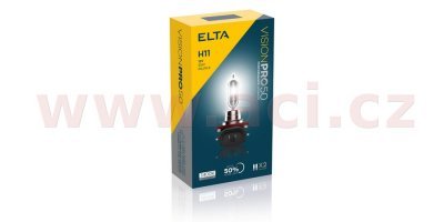 ELTA H11 55W izzó (PGJ19-2 foglalat) VisionPro +50% (2 db-os csomag)