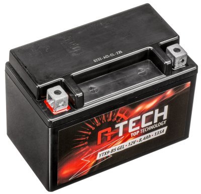 12V, YTX9-BS GEL akkumulátor, 8Ah, 135A, karbantartásmentes GEL technológia 150x87x105, A-TECH (gyárilag aktiválva)