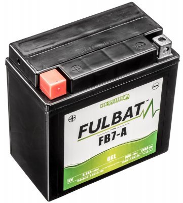 12V, FB7-A GEL akkumulátor, 12V, 8Ah, 120A, karbantartásmentes GEL technológia 135x75x133 FULBAT (gyártáskor aktiválva)