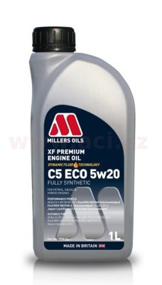 MILLERS OILS motorový olej plně syntetický XF Premium C5 ECO 5w20 1l
