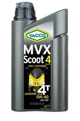 YACCO motorový olej plně syntetický MVX SCOOT 4 SYNTH 5W40 1l