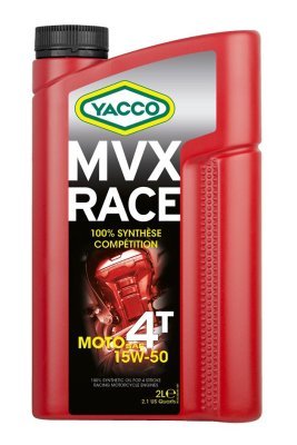 YACCO motorový olej plně syntetický MVX RACE 4T 15W50 2l