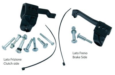 plastový montážní kit na páčku krytů páček FLX / VERTIGO / DUAL EVO, RTECH (černý, pár)