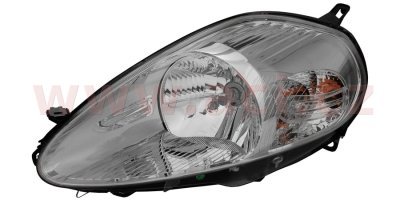 elülső lámpa H4 (elektromosan vezérelt + motor) króm VALEO (első gyártás) L