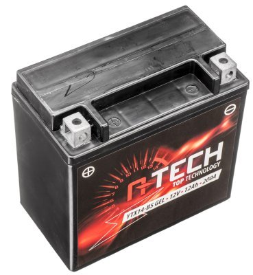 12V, YTX14-BS GEL akkumulátor, 12Ah, 200A, karbantartásmentes GEL technológia 150x87x145, A-TECH (gyártáskor aktiválva)