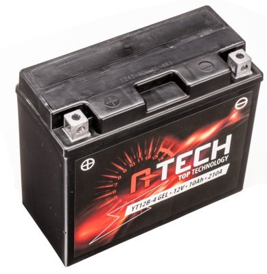 12V-os akkumulátor, YT12B-4, YT12B-BS GEL, 12V, 10Ah, 210A, karbantartásmentes GEL technológia 150x69x130 A-TECH (gyárilag aktiválva)
