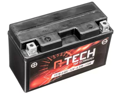 Batéria 12V, YT7B-4, YT7B-BS GEL, 12V, 6.5Ah, 110A, bez údržbová GEL technológia 150x65x93 A-TECH (aktivovaná vo výrobe)