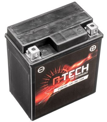 12V-os akkumulátor, YTZ8V GEL, 7Ah, 120A, karbantartásmentes GEL technológia 113x70x130 A-TECH (gyárilag aktiválva)