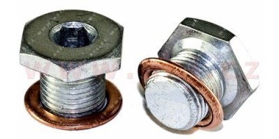 výpustný šroub olejové vany M14x1.25 L=13 mm, celk. délka = 17 mm