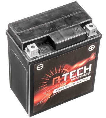Batéria 12V, YTX7L-BS GEL, 6Ah, 100A, bez údržbová GEL technológia 113x70x130, A-TECH (aktivovaná vo výrobe)