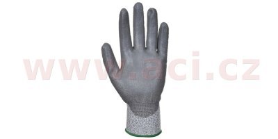 munka kesztyű PU nehezen átvágható 3. osztály, szürke (méret 10/XL)