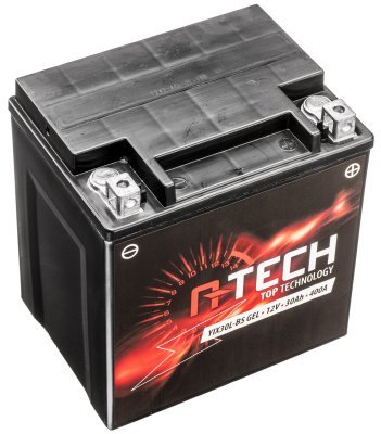 12V, YIX30L-BS GEL akkumulátor, 12V, 30Ah, 400A, karbantartásmentes GEL technológia 165x125x175 A-TECH (gyárilag aktiválva)