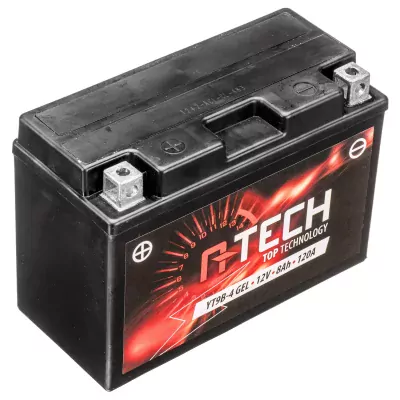 Batéria 12V, YT9B-4 GEL, 8Ah, 120A, bez údržbová GEL technológia 150x68x105, A-TECH (aktivovaná vo výrobe)