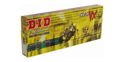 řetěz 525VX, D.I.D. - Japonsko (barva černá, 106 článků vč. spojky ZJ)