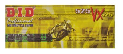 řetěz 525VX, D.I.D. - Japonsko (barva černá, 102 článků vč. spojky ZJ)
