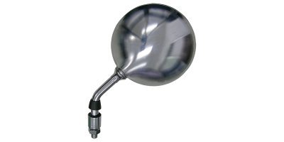 zpětné zrcátko chromové (závit pravý M10, průměr skla 120 mm), Q-TECH, L