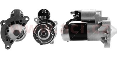 startér 12 V/1.7 kW (10/11/12/13 zubů) originální díl repasovaný firmou LUCAS (+vratná část 700 Kč/30 €)