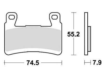 féktárcsák, BRAKING (félfémes keverék CM66) 2 db a csomagban