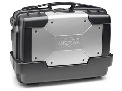 MONOKEY TopCase/Oldalszekrény GARDA - 33l, KAPPA (ezüst/fekete, kompozit)