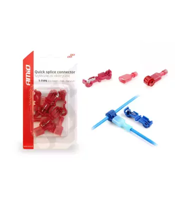 AMiO Elektrické rýchlospojky Typ-T 0,5-1mm2 10A Blister 5 ks
