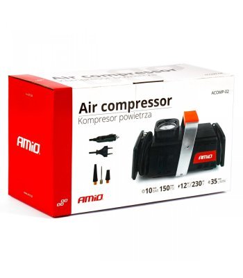 Autós kompresszor 12V/230V, Acomp-02