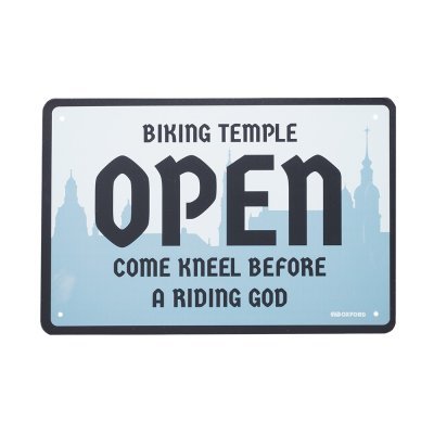 fém táblázat TEMPLE, OXFORD (szürke/fekete, méret 30 x 20 cm)