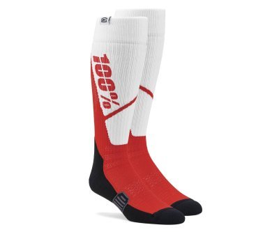 TORQUE MX zokni, 100% -USA (fehér/piros, S/M méret)