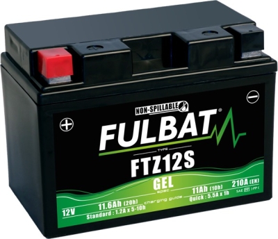 Batéria 12V, FTZ12S GEL, 12V, 11Ah, 210A, bez údržbová GEL technológia 150x88x110 FULBAT (aktivovaná vo výrobe)