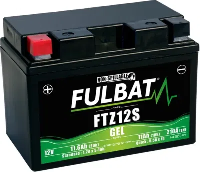 Batéria 12V, FTZ12S GEL, 12V, 11Ah, 210A, bez údržbová GEL technológia 150x88x110 FULBAT (aktivovaná vo výrobe)