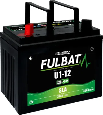 Batéria 12V, U1-12 SLA 32Ah, 400A, ľavá, bez údržbová MF AGM, 195x125x176, FULBAT (aktivovaná vo výrobe)
