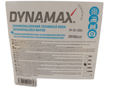 DYNAMAX ÁSVÁNYVÉDESÍTETT TECHNIKAI VÍZ 60L
