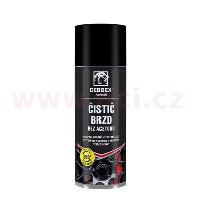 Čistič brzd (bez acetonu) Brake Cleane 400 ml, DEBBEX