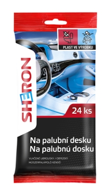 SHERON Vlhčené obrúsky na palubnú dosku 24ks