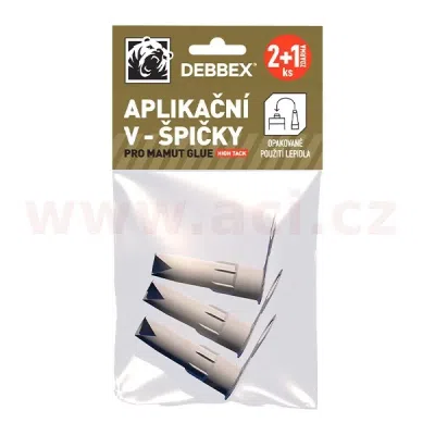Náhradní aplikační V-špičky pro lepidla MAMUT GLUE 2+1 ZDARMA, DEBBEX