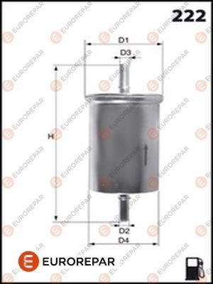 Bränslefilter B4-H2 EUROREPAR 1616214980