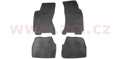 Autorohože gumové čierne DESIGN ŠKODA (sada 4ks)