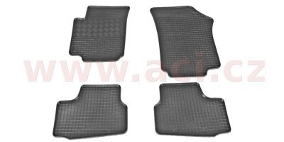 Autorohože gumové čierne VW / SEAT / ŠKODA 3/5dver. (sada 4ks)