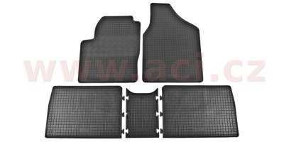 Autorohože gumové čierne 5sedadiel VW / SEAT / FORD (sada 5ks)