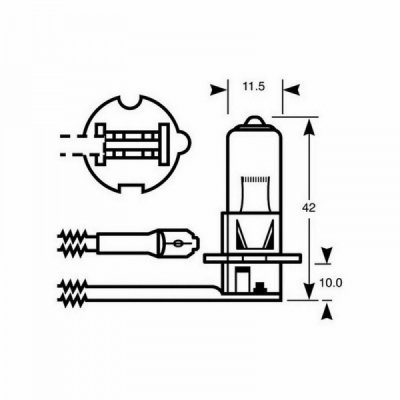 H3 Ziarovka 12V 55W Ring H3