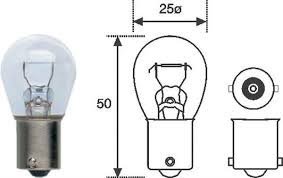 P12W Zarovka 12V 21W M.Marelli