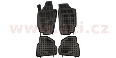 Autorohože gumové čierne s vyšším okrajom  SEAT  (sada 4ks)
